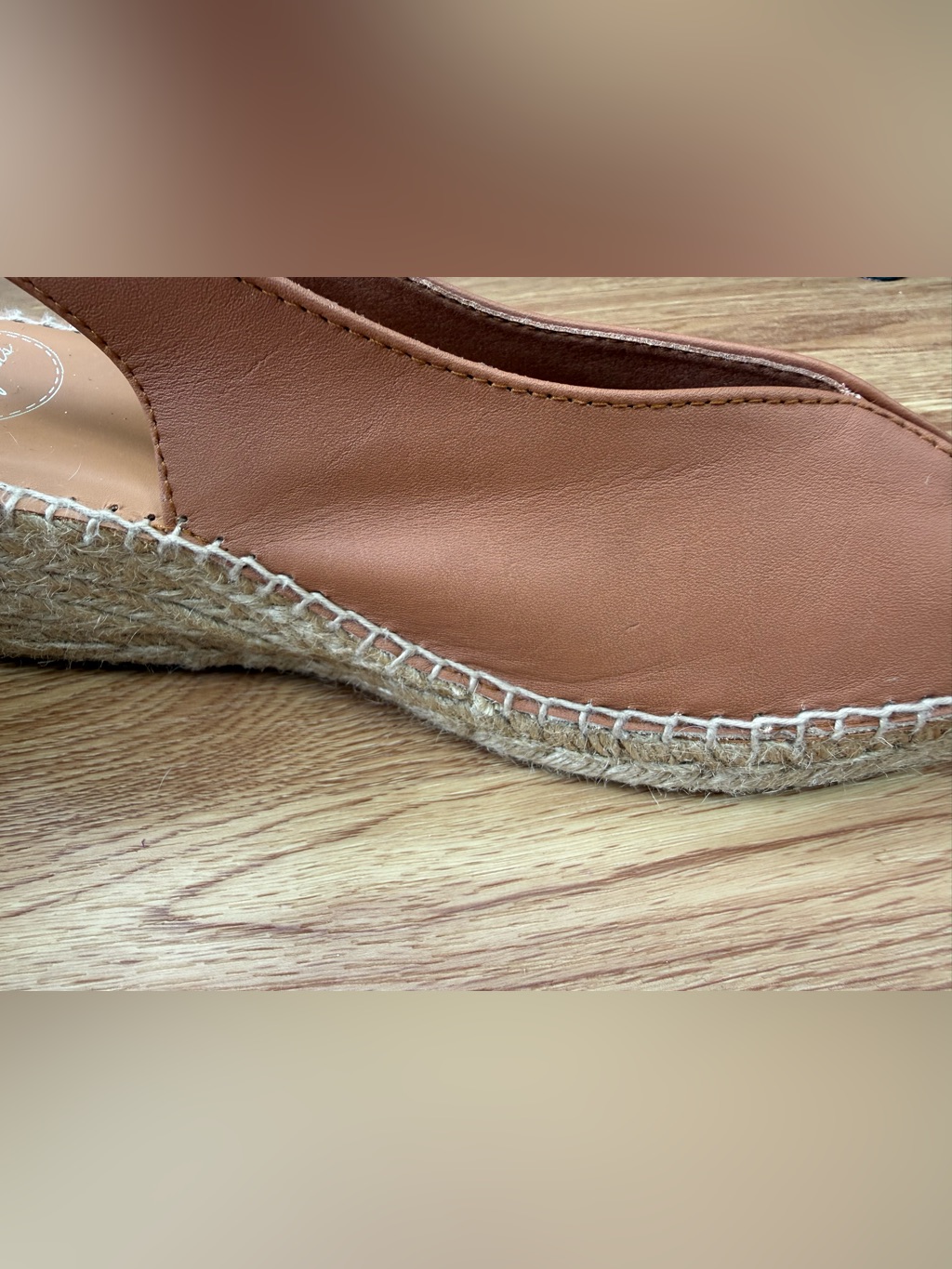 Toni Pons Wedge Bernia-P Tan Leather Espadrilles — image 3 of 8